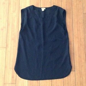 J. Crew Sleeveless Drapey Top